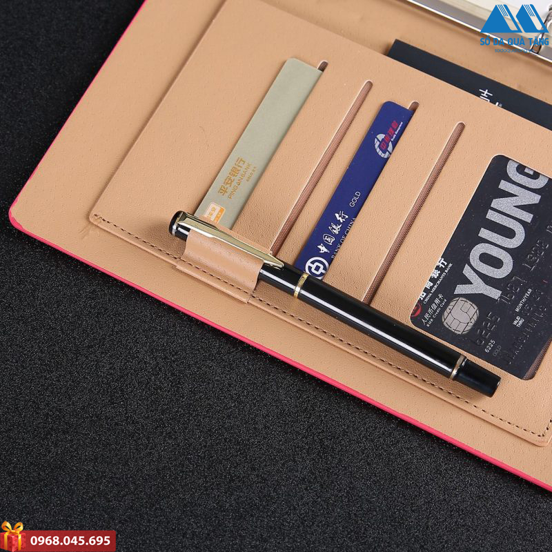 Sổ da quà tặng in logo