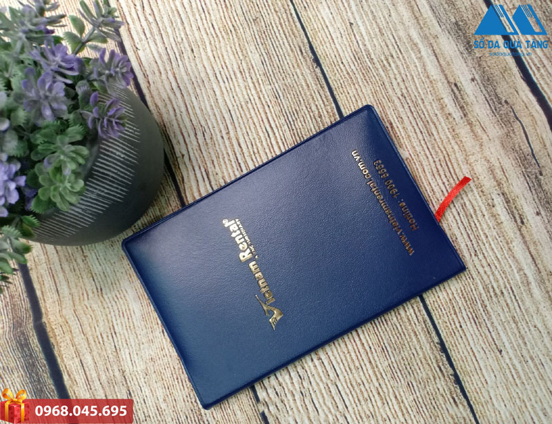Mẫu sổ da dán gáy cao cấp