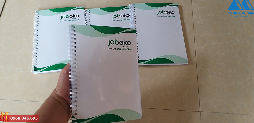 Mẫu sổ bìa lò xa in logo đẹp