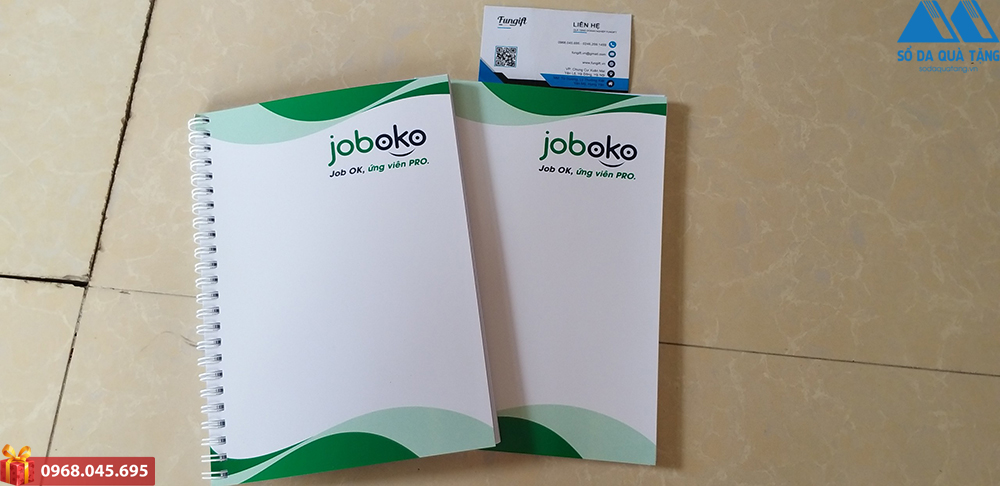 Sổ lò xo in logo quà tặng