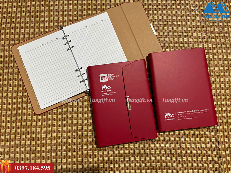 Sổ da in logo doanh nghiệp