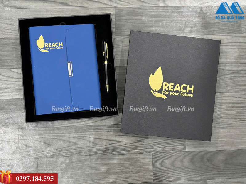 Giftset sổ bút kèm hộp in logo