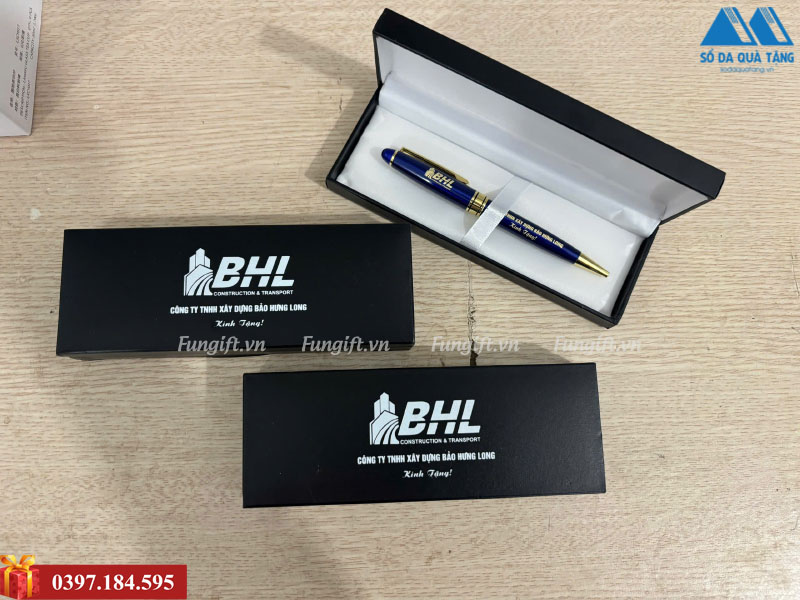 Bút ký kim loại cao cấp kèm hộp đựng in khắc logo