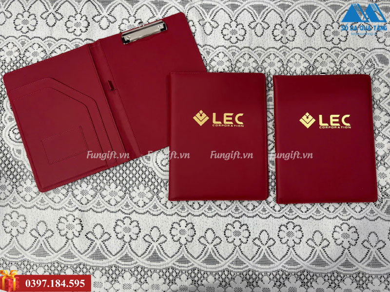 Bìa trình ký da thiết kế và in logo theo yêu cầu