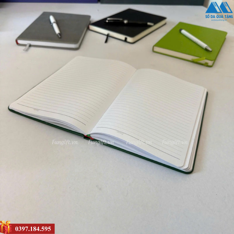 Bộ combo sổ và bút ký in ấn logo theo yêu cầu